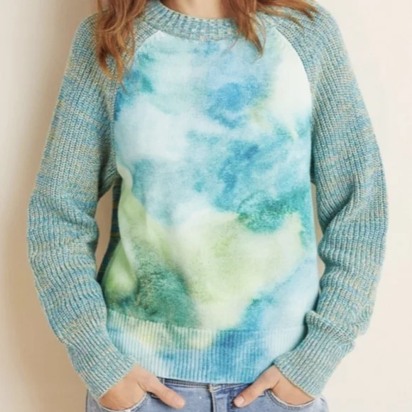 Anthropologie tie dye sweater hotsell